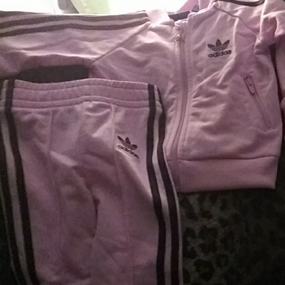 Adidas Sweatsuit, Adorable!